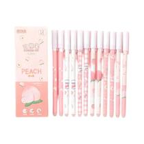 Caneta Gel Azul Apagável 0.5mm Ponta Fina Pacote Com 12 Para Estudantes Material Escolar Presente