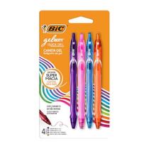 Caneta Gel Bic Quick Dry 4 Cores