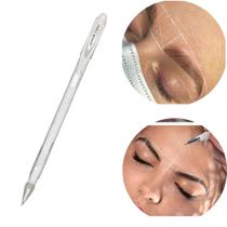 Caneta Gel Branca - Marcação para design de Sobrancelhas