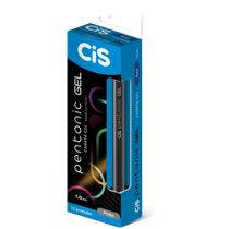 Caneta GEL CIS Pentonic 1,0MM Prata - Caixa com 12 Unidades