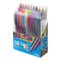 Caneta Gel Cisa Trigel com 30 Unidades - 576401