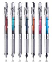 Caneta Gel Energel Infree Retrátil 0.7mm corpo transparente - Pentel Caneta Gel Energel Infree Retrátil 0.7mm corpo transparente - Pentel