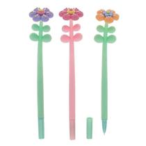 Caneta gel flowers molin