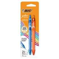 Caneta gel Gelocity Quick Dry 0.7mm com 2 unidades Laranja/Azul - Bic Caneta gel Gelocity Quick Dry 0.7mm com 2 unidades Laranja/Azul - Bic