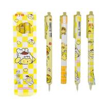 Caneta Gel Hello Kitty Cinnamoroll Kuromi Sanrio 055mm Preta De Secagem Rápida Refil Cartoon