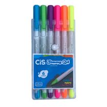 Caneta Gel Jimmy Estojo C/ 06 Cores - CiS