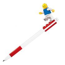 Caneta Gel LEGO IQ Stationery Vermelha com Minifigura - Para Crianças a partir de 6 Anos