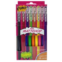 Caneta Gel Mattehop K110 c/ 8 Cores -Pentel