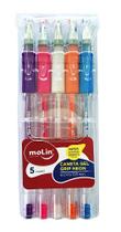 Caneta Gel Neon com 5 - Molin Caneta Gel Neon com 5 - Molin