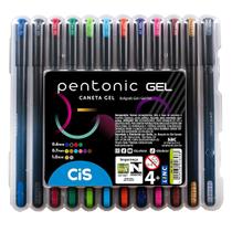 Caneta Gel Pentonic Ponta Fina Cis 12 Cores Sortidas Caneta Gel Pentonic Ponta Fina Cis 12 Cores Sortidas