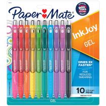 Caneta Gel Retrátil Papermate Inkjoy Colorida 0.7mm-10 Peças