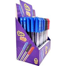 Caneta GEL Roke Quba 0.6MM Preta, Azul e Vermelha (display com 50 Unidades)