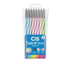 Caneta Gel Spiro Estojo C/8 Cis