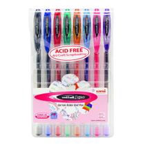 Caneta Gel Uni Ball 0.7mm Signo 8 Cores