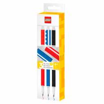 Caneta Gel Vermelha Azul e Preta Lego - Jandaia Caneta Gel Vermelha Azul e Preta Lego - Jandaia