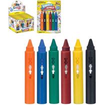 Caneta Giz Rabisca e Apaga Com Agua 6 Cores Art Brink