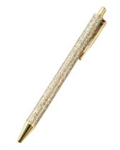 Caneta Glitter Dourado Elegante P/ Estudante / Escritório