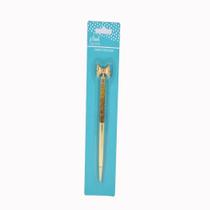 Caneta Gold Laço 1 un. School Basics Tinta Dourada Caneta Gold Laço 1 un. School Basics Tinta Dourada
