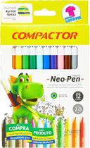 Caneta hidrocor 12 compactor neo pen