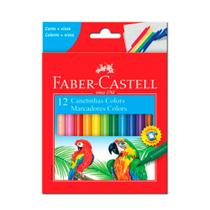 Caneta Hidrocor 12 Cores Lavável Faber Castell - FABER-CASTELL