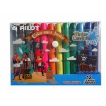 Caneta Hidrocor 850-L Junior Ponta Grossa 12 Cores Pilot Caneta Hidrocor 850-L Junior Ponta Grossa 12 Cores Pilot