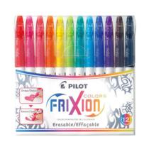 Caneta Hidrocor Apagável Pilot Frixion Colors com 12 cores