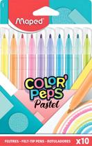 Caneta Hidrocor Color Peps Cores Pastéis - Estojo com 10 un