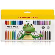 Caneta Hidrocor Compactor Neo-Pen Gigante 24 Cores