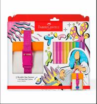 Caneta Hidrocor Fine Pen Com 10 Cores+Shoulder Bag Faber Castell Caneta Hidrocor Fine Pen Com 10 Cores+Shoulder Bag Faber Castell