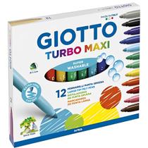 Caneta Hidrocor Giotto Turbo Maxi 12 Cores Caneta Hidrocor Giotto Turbo Maxi 12 Cores