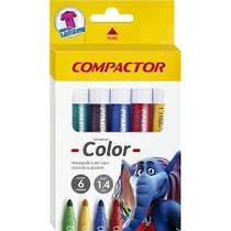 Caneta hidrocor jumbo compactor color 6 unidades Caneta hidrocor jumbo compactor color 6 unidades