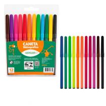Caneta Hidrocor Leo&Leo 12 Cores Ponta Fina