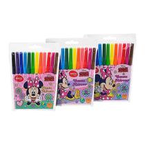 Caneta Hidrocor Molin Minnie - 5 Embalagens com 12 Cores Caneta Hidrocor Molin Minnie - 5 Embalagens com 12 Cores