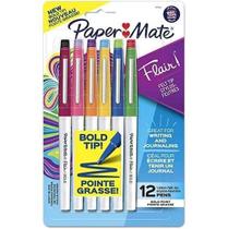 Caneta Hidrocor - Paper Mate - Flair Bold 12 Cores 1.2Mm Caneta Hidrocor - Paper Mate - Flair Bold 12 Cores 1.2Mm