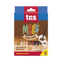 Caneta Hidrocor Tris Mega Tons de Pele 12 Cores Caneta Hidrocor Tris Mega Tons de Pele 12 Cores