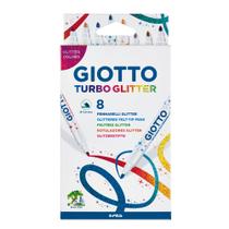 Caneta Hidrocor Tubo Glitter 8 cores Giotto