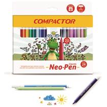 Caneta Hidrocror Neo Pen Gigante 24 Cores Canetinha Escola