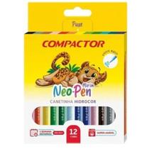 Caneta hidrog. 12 cores neo pen gig - compactor Caneta hidrog. 12 cores neo pen gig - compactor