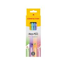 Caneta hidrog. neo-pen pastel c/6un 2269000 Caneta hidrog. neo-pen pastel c/6un 2269000