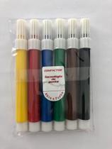 Caneta Hidrográfica 06 cores Compactor Collor Caneta Hidrográfica 06 cores Compactor Collor
