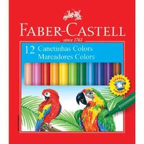 Caneta hidrográfica 12 cores Marca Faber-Castell Caneta hidrográfica 12 cores Marca Faber-Castell