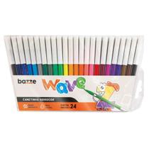 Caneta Hidrográfica 24 Cores 614830 Wave Bazze