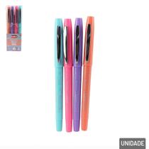 Caneta Hidrográfica 4 Peças Clipper Trend - Tudo em Caixa