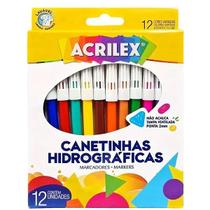 Caneta Hidrográfica Acrilex 12 Cores Ref. 06902