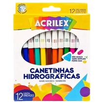 Caneta hidrográfica Acrilex 12 cores