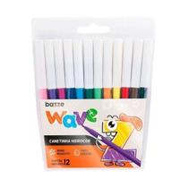 Caneta Hidrografica Bazze Wave 12 Cores 30689