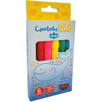 Caneta Hidrografica BIG 6 Cores Lavavel