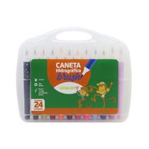 Caneta Hidrográfica Brush 24 Cores Leo e Leo