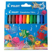 Caneta hidrográfica Color 750-L - com 12 cores - Pilot Caneta hidrográfica Color 750-L - com 12 cores - Pilot