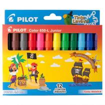 Caneta hidrográfica Color 850-L JR - com 12 cores - Pilot Caneta hidrográfica Color 850-L JR - com 12 cores - Pilot